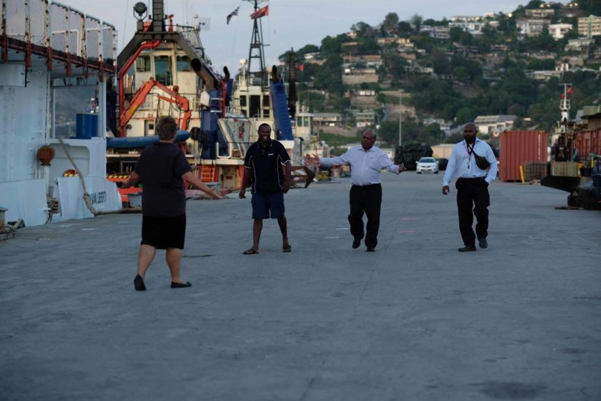 Former PNG prime minister visits m/v YWAM Liberty